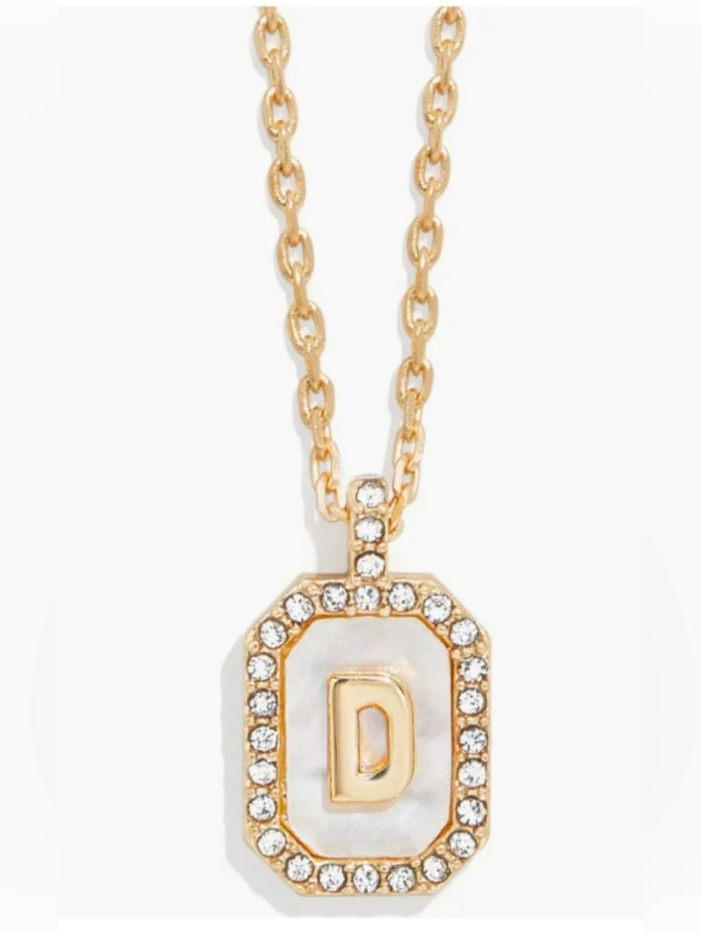 NWOT BAUBLE BAR Initial Pendant Necklace D